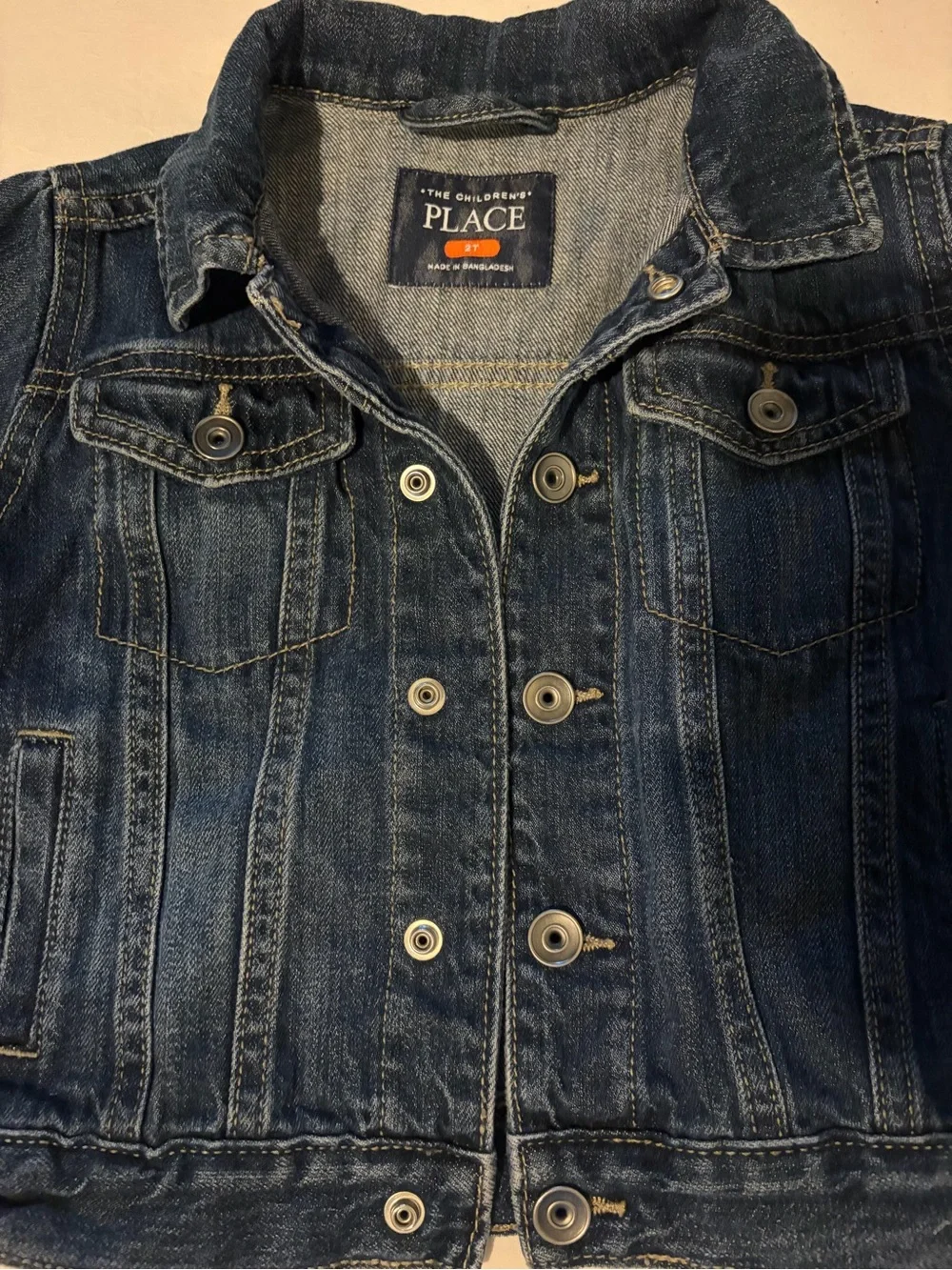 The Children's Place Dark Blue Denim Jean Jacket